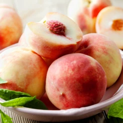 Early White Giant Peach Tree -Flourish Garden Early White Giant Peach Tree 450 D1